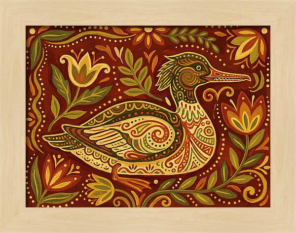 Merganser Folk Art