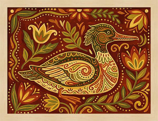 Merganser Folk Art