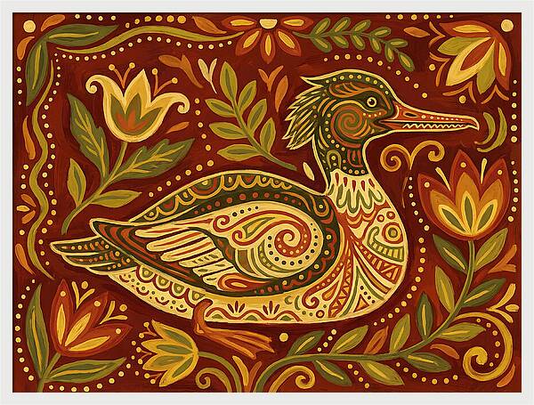 Merganser Folk Art