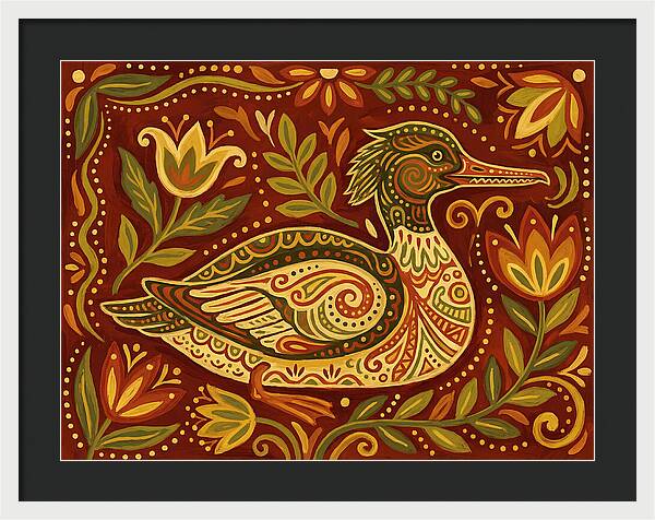 Merganser Folk Art