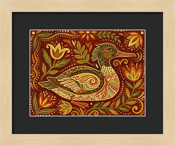 Merganser Folk Art