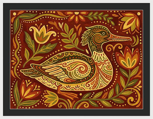 Merganser Folk Art