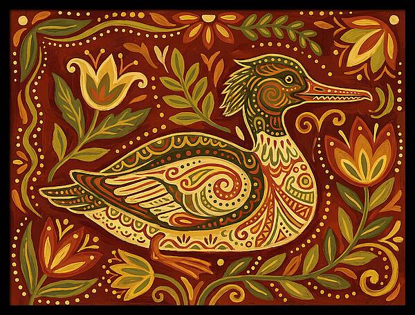Merganser Folk Art