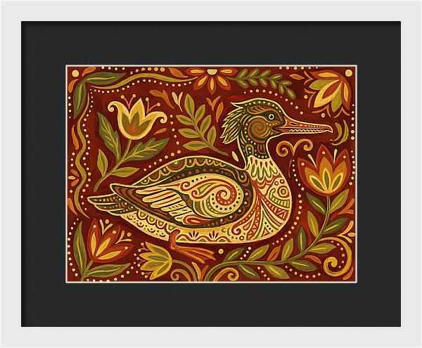 Merganser Folk Art