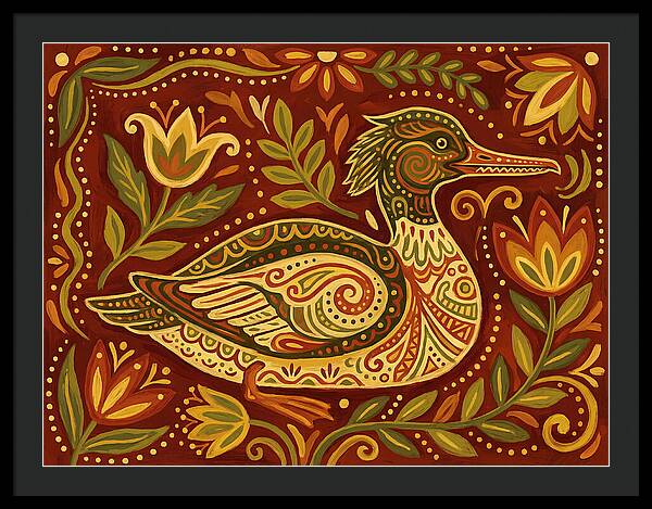 Merganser Folk Art