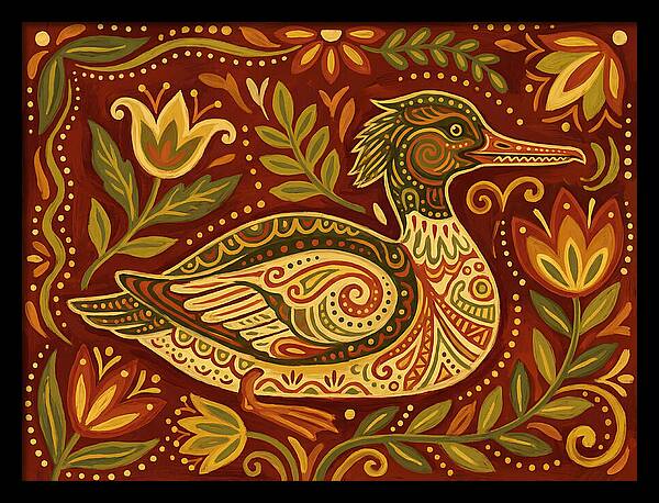 Merganser Folk Art