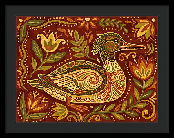 Merganser Folk Art