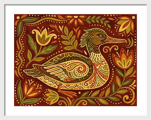 Merganser Folk Art