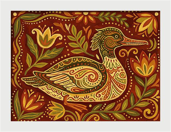 Merganser Folk Art