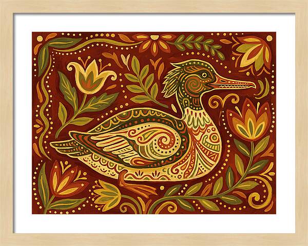 Merganser Folk Art