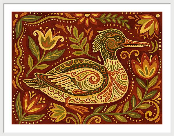 Merganser Folk Art