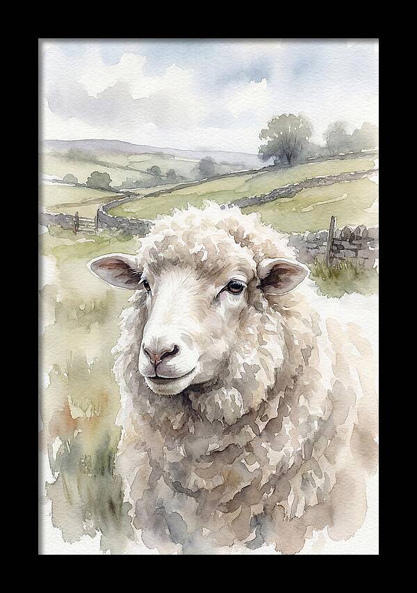 Merino Sheep In Pastoral Landscape
