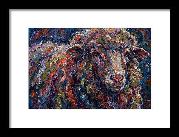 Merino Sheep In Vibrant Colors