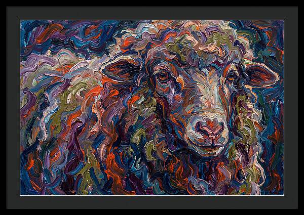 Merino Sheep In Vibrant Colors