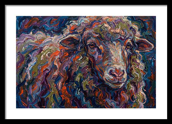 Merino Sheep In Vibrant Colors