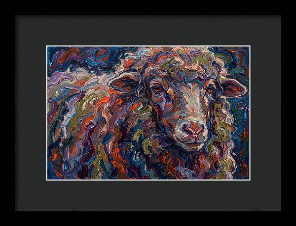 Merino Sheep In Vibrant Colors