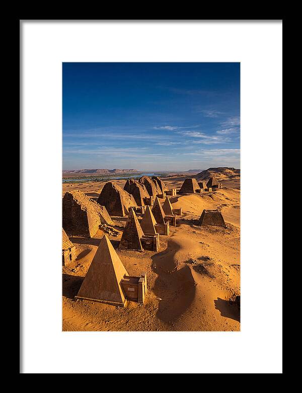 Meroe Pyramids At Golden Hour