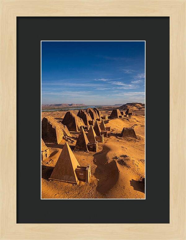 Meroe Pyramids At Golden Hour