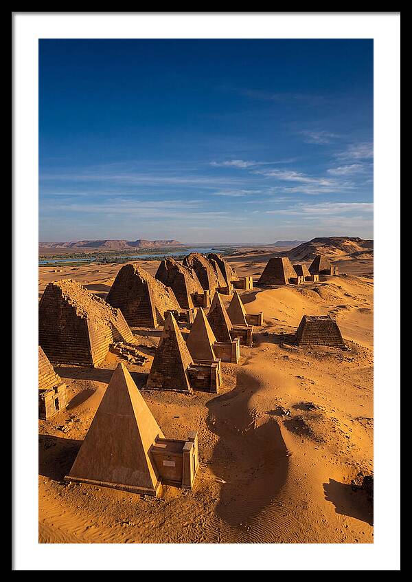 Meroe Pyramids At Golden Hour