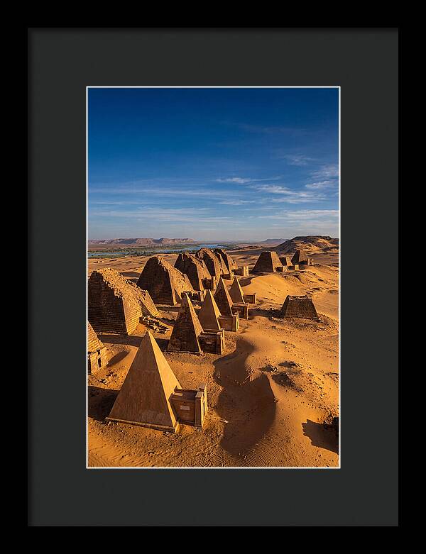 Meroe Pyramids At Golden Hour