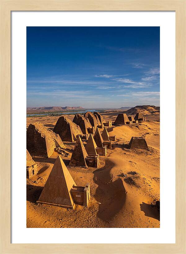 Meroe Pyramids At Golden Hour
