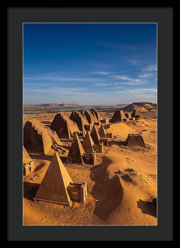 Meroe Pyramids At Golden Hour