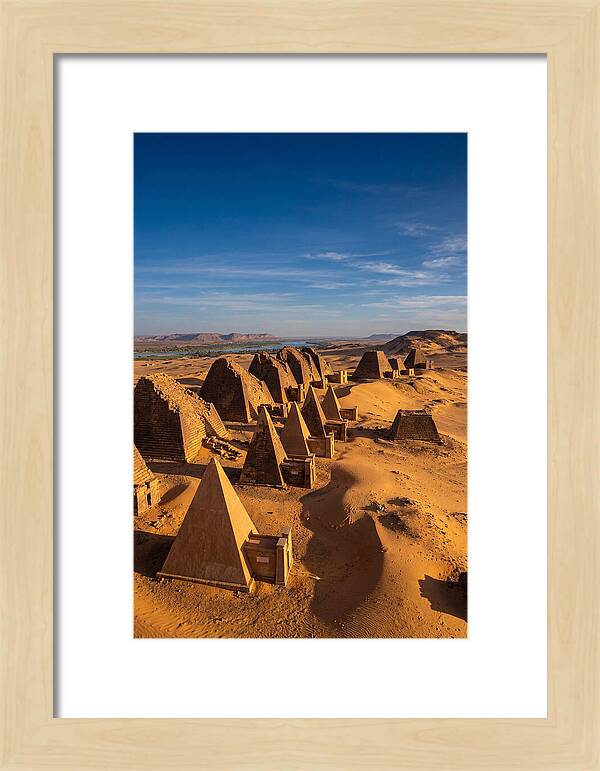 Meroe Pyramids At Golden Hour
