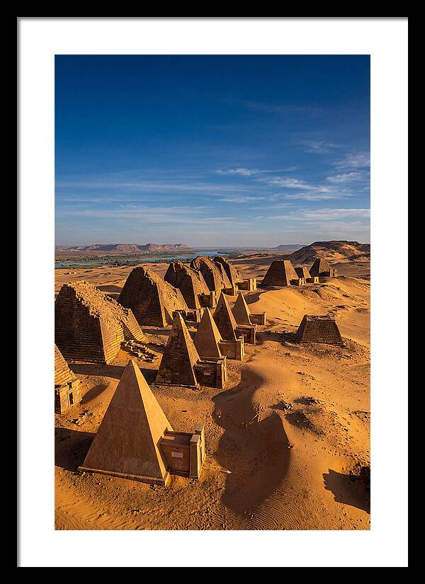 Meroe Pyramids At Golden Hour