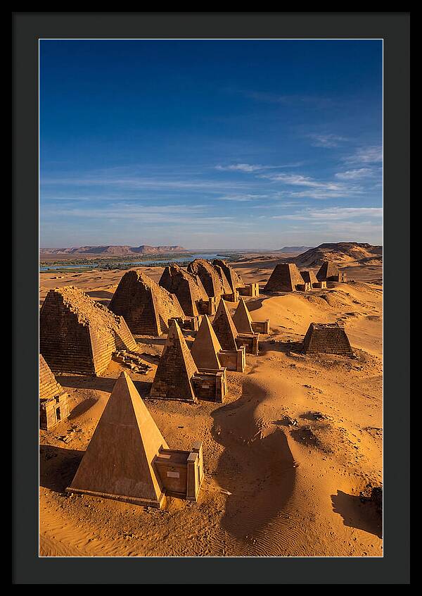 Meroe Pyramids At Golden Hour