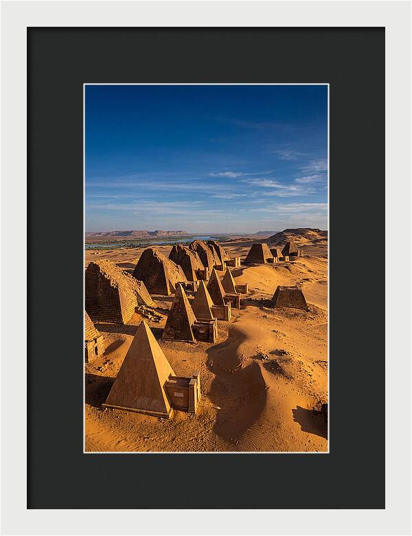 Meroe Pyramids At Golden Hour