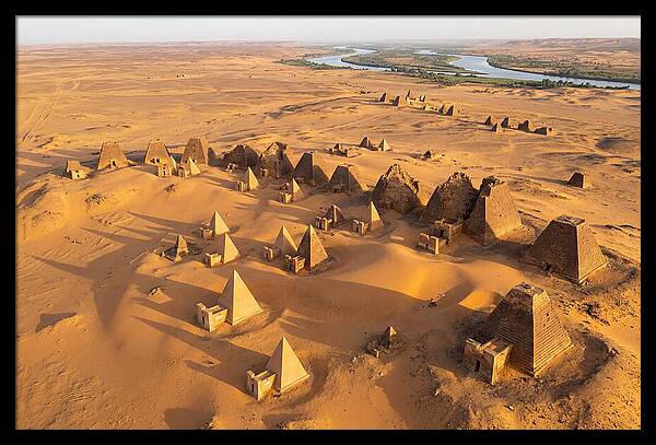 Meroe Royal Cemetery From Above