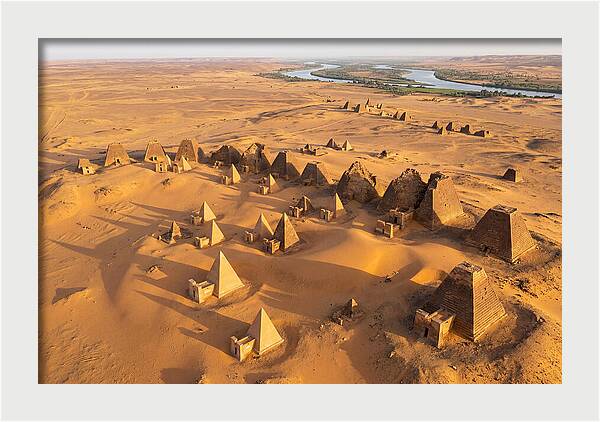 Meroe Royal Cemetery From Above