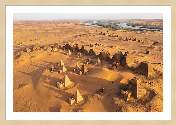 Meroe Royal Cemetery From Above