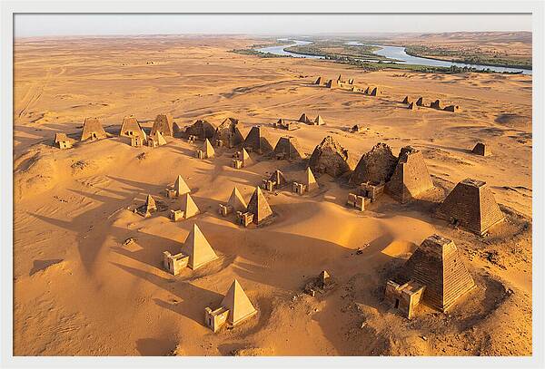 Meroe Royal Cemetery From Above