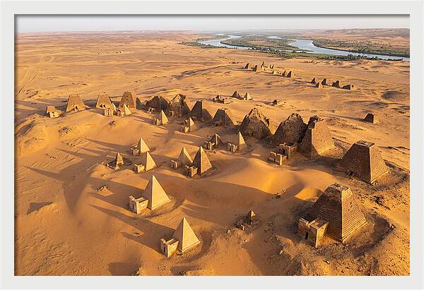 Meroe Royal Cemetery From Above