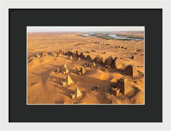 Meroe Royal Cemetery From Above