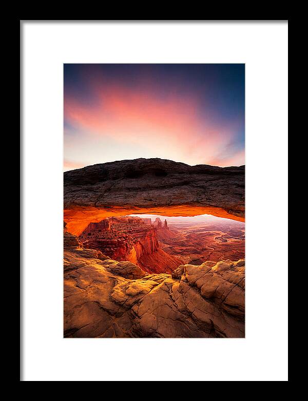 Mesa Arch Bathed In Golden Light