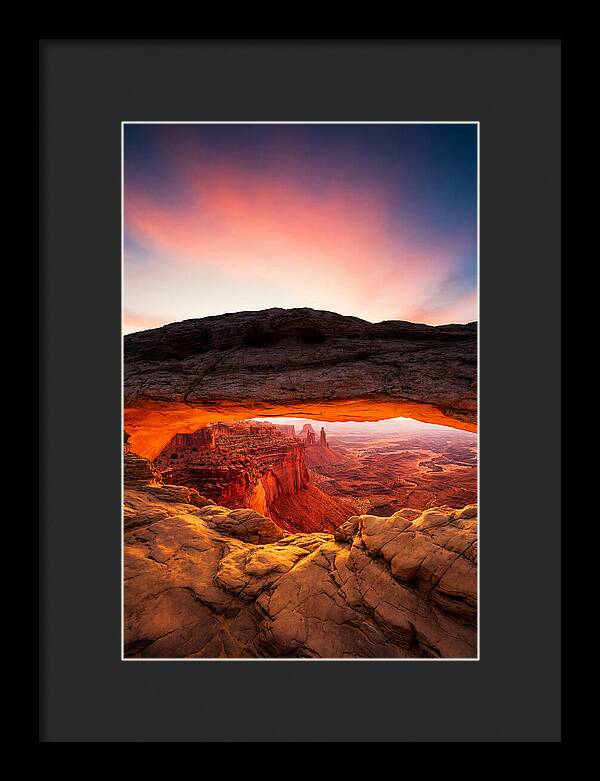 Mesa Arch Bathed In Golden Light