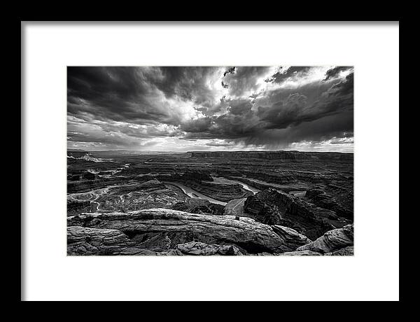 Mesa Arch Overlooking Canyon