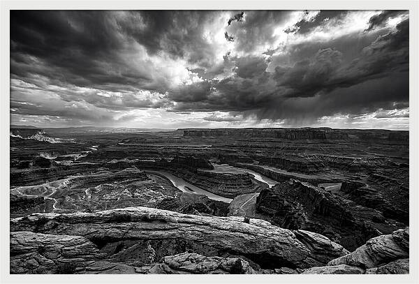 Mesa Arch Overlooking Canyon