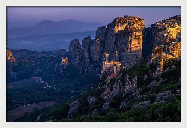 Meteora Monasteries At Dawn