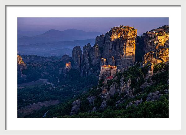 Meteora Monasteries At Dawn