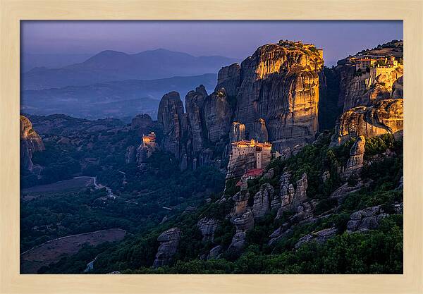 Meteora Monasteries At Dawn