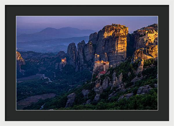 Meteora Monasteries At Dawn