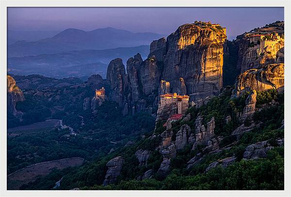 Meteora Monasteries At Dawn