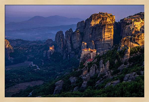 Meteora Monasteries At Dawn