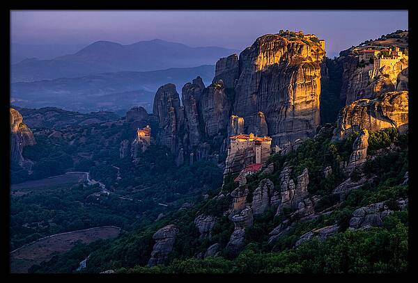 Meteora Monasteries At Dawn