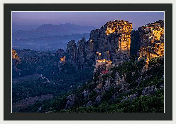 Meteora Monasteries At Dawn