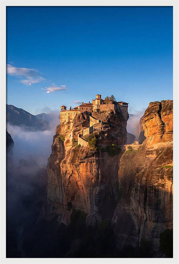 Meteora Monasteries At Sunrise