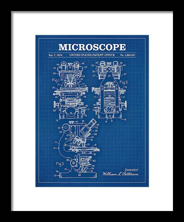 Microscope Blueprint Patent Us1862031a